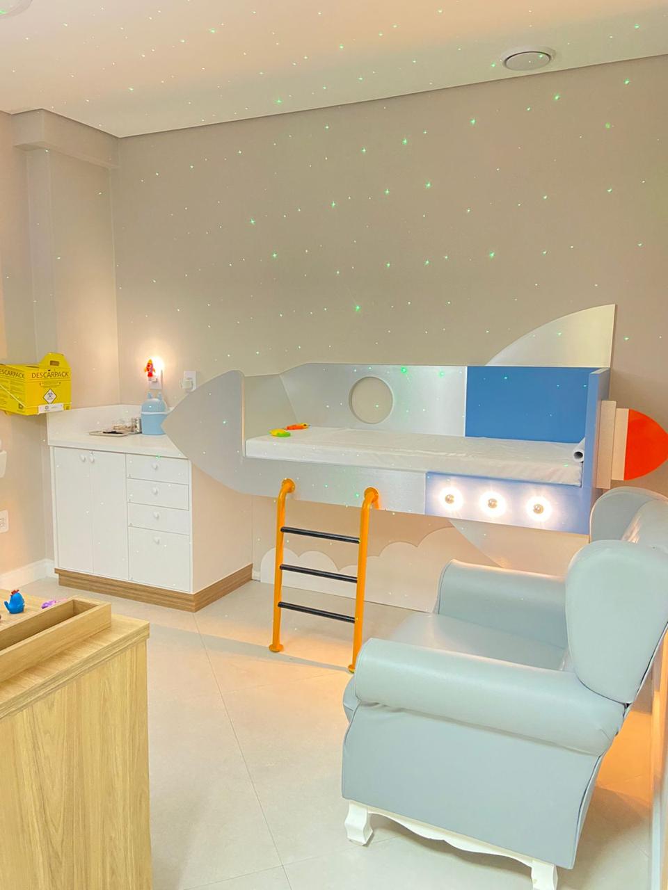 Sala Infantil Temática - Foguete Espacial